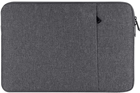 Chelory 17 17.3 17.5 Inch Laptop Sleeve Compatible with HP Lenovo Asus Acer Dell Notebook Ultrabook Chromebook Computer, Waterproof Protective Cover Bag Carrying Case Handbag with Pocket, Dark Gray