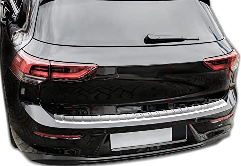 Ladekantenschutz Edelstahl CHROM kompatibel für VW GOLF 8 SCHRÄGHECK | ab 2020 | mit Abkantung | premium Qualität von RECAMBO