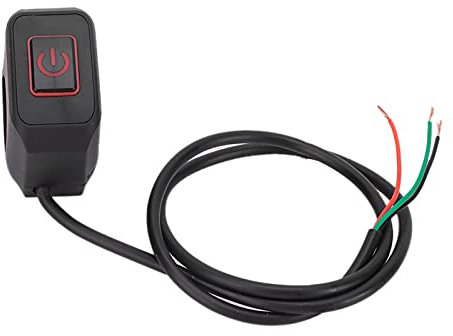 Yctze Lenker-Schalter, 22mm Lenker Schalter Steuerknopf, Wasserdicht Universal Control Button für Scheinwerfer, Horn ATV Lichtschalter,