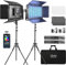 GVM RGB Videolicht Panel mit Stativ Set, 75W LED Videoleuchte mit APP-Steuerung, 3200K-5600K LED Studiolicht Dauerlicht Fotografie für Fotografie Licht Video Beleuchtung Studio Filmlicht Studiosets