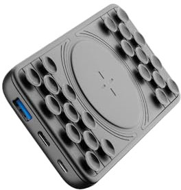 Cellularline | Octopus Wireless Power Bank 10000 - Power Delivery | Portables Akkuladegerät mit kabelloser Aufladung - USB-C 18W für iPhone, Qualcomm Quick Charge 3.0, 9V/2A Fast Charging