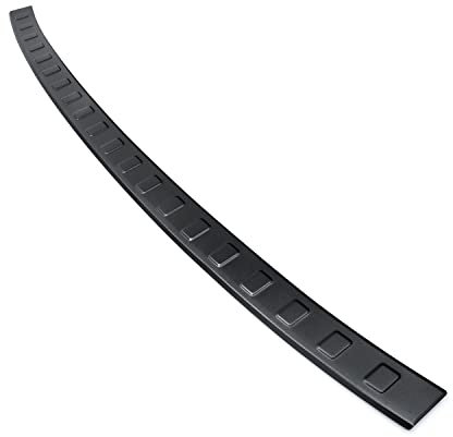 teileplus24 AL128 Ladekantenschutz Aluminium kompatibel mit Volvo XC60 2 2017-, Farbe:Schwarz