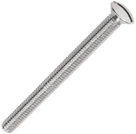 Slotted Raised Countersunk Electrical Socket Screws (M3.5 x 40mm, Pack of 10)