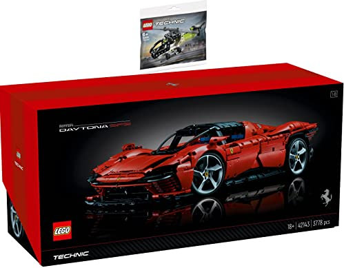 Lego Technic 2er Set: 42143 Ferrari Daytona SP3 & 30465 Hubschrauber