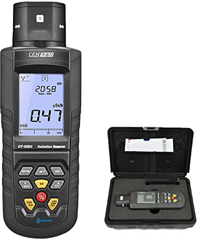 Nuclear Radiation Detector Geiger Counter Personal Dosimeter Marble Detector Monitor Portable Digital Meter High Sensitivity No Battery