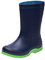 Realpaks Stivali di gomma per bambini impermeabili SD 2/2 - stivali da pioggia per ragazzi e ragazze - Blu scuro_verde 35_36