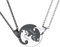 U7 Yin Yang Cat Pendant Necklace 2 Pieces Matching Necklaces For Women Men Best Friend Jewellery