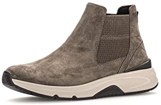 Gabor Damen Chelsea Boots, Frauen Stiefeletten,Wechselfußbett,uebergangsschuhe,uebergangsstiefel,Schlupfstiefel,braun (Micro),42 EU / 8 UK