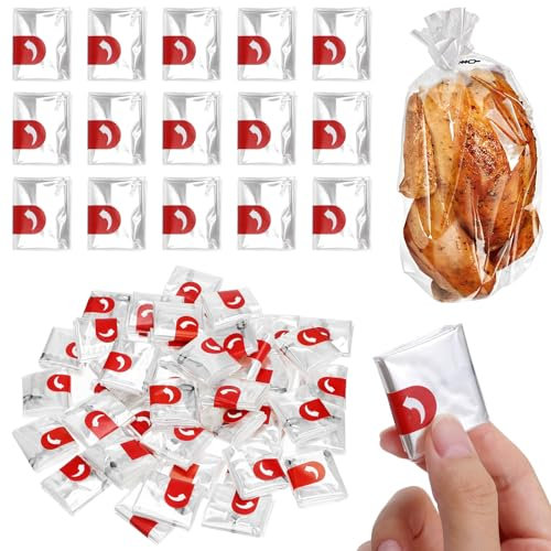 iplusmile Manguera de asado para horno, bolsa de horno, 50 unidades, bolsas de panadería, bolsas multiusos para horno de pavo, para cocinar, cocina (blanco)