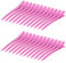Bantoye Lot de 24 pinces crocodiles en métal antirouille avec trous pour coiffure, coloration des cheveux, 8,5 cm, rouge rose