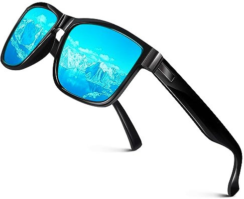 LINVO Polarisiert Sonnenbrille Herren Damen Verspiegelt tKlassisch Sportbrille UV400 Schutz Fahren Angeln CAT 3 CE