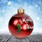 Palle di Natale Rosse, TGKYK 60cm Palle di Decorazione di Natale di Plastica del PVC, Grandi Palline di Natale Gonfiabili da Esterno per la Decorazione del Giardino, Decorazione Della Festa di Nozze