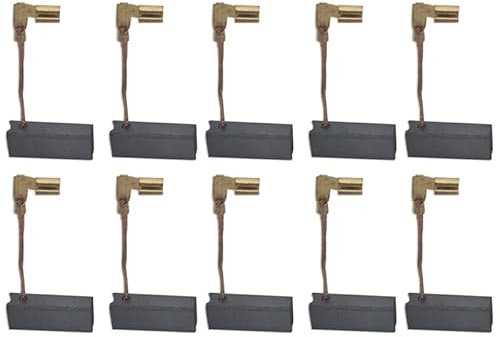 Donkivvy Lot de 10 balais de charbon A96 pour marteau perforateur pour Bosch GBH2-22 GBH2-23 GBH2-24 GBH2-26 - 18 x 8 x 5 mm