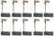 Donkivvy Escobillas de carbono A96 – 10 piezas de cepillo de carbón para martillo para Bosch GBH2-22 GBH2-23 GBH2-24 GBH2-26 – 18 x 8 x 5 mm