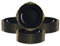 MYEventProducts 24 Pack | 13 inch Antique Black Charger Plates | Fancy Charger Plates for Wedding Reception| Heavy DutyPlastic, Durable & Sturdy Chargers for Dinner Plates | Party Supplies (BLACK)