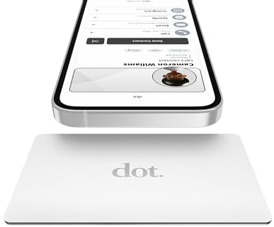 dot. Card Metal - Digitale Visitenkarte - Tap Kompatibel mit iPhone & Android (Weiß)