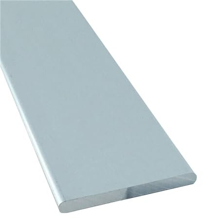 WUDOLI Paneles de Pared Placa de Aluminio, 6 mm x 80 mm, Longitud 250 mm, aleación de Aluminio, Espesor de oxidación, 6 mm, Ancho 80 mm Chapa estriada