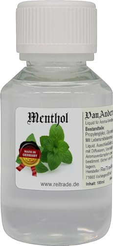 100 ml VanAnderen Liquid für Aroma-Verdampfer und Diffusoren Menthol