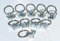 10x Single Stud Fittinge mit Ring für Airline-Schiene Zurrschiene (Sprinter etc.) Zurrgurt Adapter Endbeschlag Endfitting