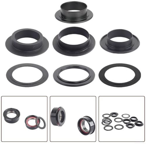 Bike Bottom Bracket Spacer, Bike Bottom Bracket Adapter, Bike Bottom Bracket Adapter Bicycle Side Cover Patcher for for BSA BB, Bike Accessories for Mountain Road Bike (5# 30-30mm)