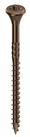 Starblock - Vis terrasse, 5x60, Acier Inoxydable A4, Tête réduite, Empreinte Torx, Coloris Brun, FixBox de 500