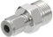 PATIKIL 1/2G x 6mm Raccord de Tube de Compression en Acier Inoxydable 304, Double Raccord de Tube de Compression Adaptateur Droit