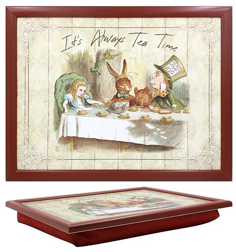 Cushioned Lap Tray - Alice's Adventures in Wonderland - Tea Party Design