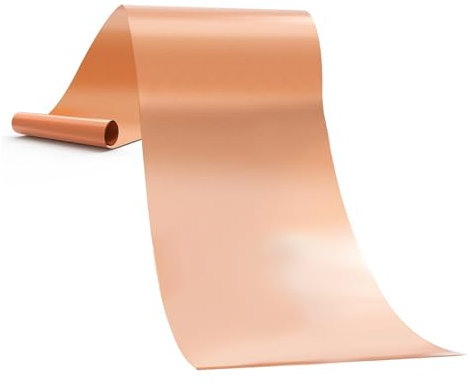 JIVIMOCO 78 Inch Roll Large Copper Oven Liners for Bottom of Oven and PFOA Free, Thick Heavy Duty Non Stick Oven Mats Brown