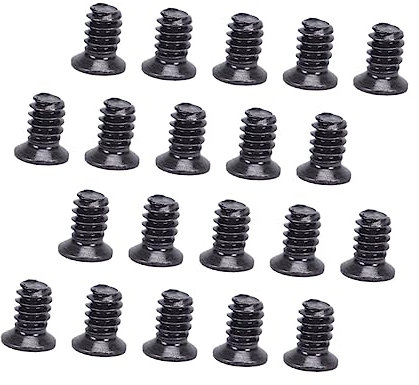 HOMSFOU 100 Pièces vis de disque dur d'ordinateur vis pour plateau vis pour disque dur équerre de fixation boitier pc accesoire pc vis de 3,5 pouces partie informatique nickel noir Black