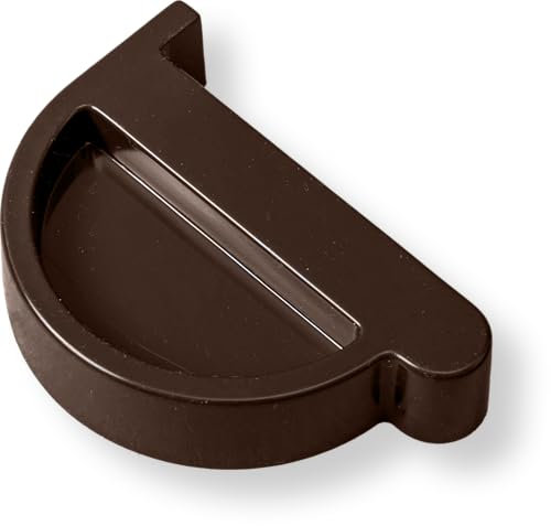 4Home&Garden | Einzelteile Dachrinnensystem 60 mm Typ250 Fallrohr DN 60 | Kunststoff PVC Braun | Verbinder Stutzen Rinnenhalter (Endkappe Links)