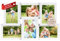 Wackadoo Bilderrahmen Collage weiß für 6 Fotos, Bilderrahmen für mehrere Bilder, personlisiertes geschenk, pärchen geschenke, fotogeschenke personalisiert (Personalisiert mit eigenen Fotos)