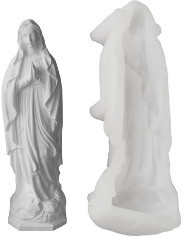 Moldes de silicona con figuras religiosas 3D para hacer jabón de resina epoxi, decoración del hogar, resistentes a la temperatura