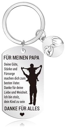 Konsait Geschenke für Väter, Vatertagsgeschenk, Geschenk Vatertag Schlüsselanhänger für Herren, Schlüsselanhänger Papa, Geschenk Vatertag, Papa Geschenk, Geburtstagsgeschenk für Papa