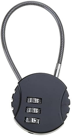 Petit cadenas de voyage à combinaison à 3 chiffres, petit cadenas à corde métallique avec mot de passe pour sacs à dos, salle de sport, casiers scolaires