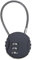 Petit cadenas de voyage à combinaison à 3 chiffres, petit cadenas à corde métallique avec mot de passe pour sacs à dos, salle de sport, casiers scolaires