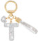 MWOOT Schlüsselanhänger Buchstabe Glitter Rhinestone, Keychain Silvery mit Namen Cute Car Keychain, Auto Schlüsselanhänger Tasche Anhänger Handbag Charms Accessories Keyring Geburtstag for Frau(T)