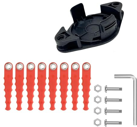 Lyshujli Weed Wacker Blade Trimmer Head,Weed Eater Blades Compatible with Hyper Tough 20V Max Weed Wacker String Trimmer HT-19-401-003-06 & HT-19-401-003-07(1+8+4)