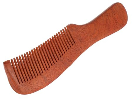 GALPADA Sandelholz Haarkamm Mit Griff Massagekamm Für Frauen Und Männer Langlebig Natürliche Textur Haarkamm Für Styling Und Haarentwirrung Haarpflege Zubehör