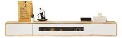 TV Stand Floating TV Stand with Drawers, Wall Mounted Cabinet,Under Console, Media Shelft TV Console(Natural,Medium)