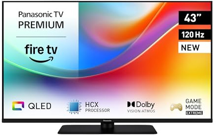 Panasonic Premium TV-43W85BEYC, 43 inch 4K Ultra HD QLED Smart TV, Fire TV