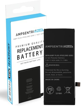 Mobile TM Compatibile con Batteria di Ricambio Compatibile per iPhone SE (2016) (AmpSentrix Pro Extended)