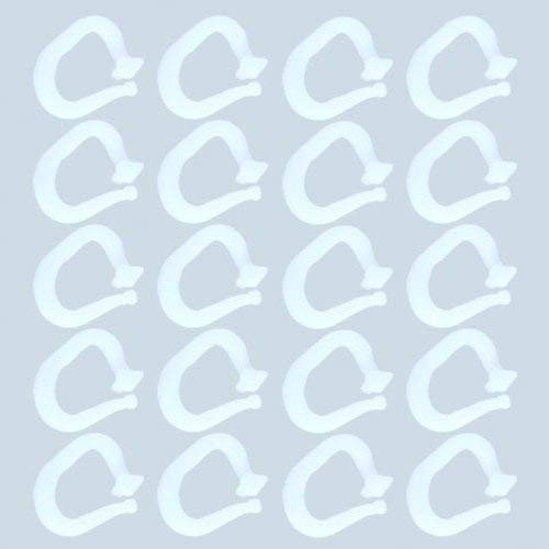 Good Life Faltenclips | Faltenlegehaken | Faltenhaken für Cliprollo in Weiss Inhalt 20 Stück