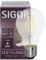 SIGOR LED-Fadenlampe, AGL-Form, E27/7W, klar, 806 lm, 2700K, L 103, Ø 60 (9019600117)