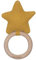 Kindsgut Häkel-Greifling mit Rassel aus 100% zertifizierter Baumwolle und Holz, dezente Farben und schlichtes Design, ideal für unterwegs zum Spielen und zur Unterstützung beim Zahnen, Stern