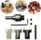 HEITIGN Juego de Fabricante de Anillos Gruesos de Madera, Taladro de Anillo de Acero Rápido Herramientas de Madera Broca de Madera de Acero Herramientas DIY para El Hogar para hacer anillos y joyas
