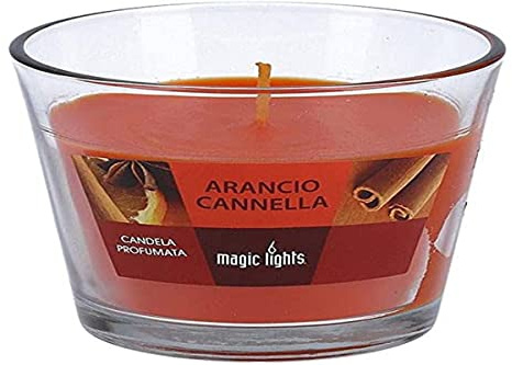 MAGIC LIGHTS Duftkerze, Orange, 150 g