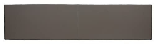 Lycce XXL Wandkissen Kunstleder mit Montage-Set Taupe 150cm x 30cm