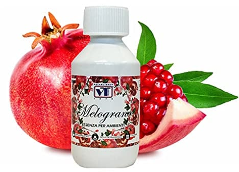 Ricarica Profumatore per Ambienti Concentrato Aromaterapia Olio Essenziale per Diffusori e Caloriferi Fragranza MELOGRANO 125 Ml.