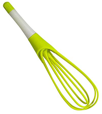 Frusta manuale in plastica, frusta manuale per uova da cucina, frusta piatta, in plastica, frusta girevole, vari colori