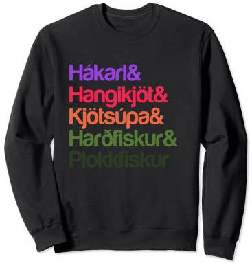 Hákarl Islandais Iconic Food Coupelle célèbre Sweatshirt
